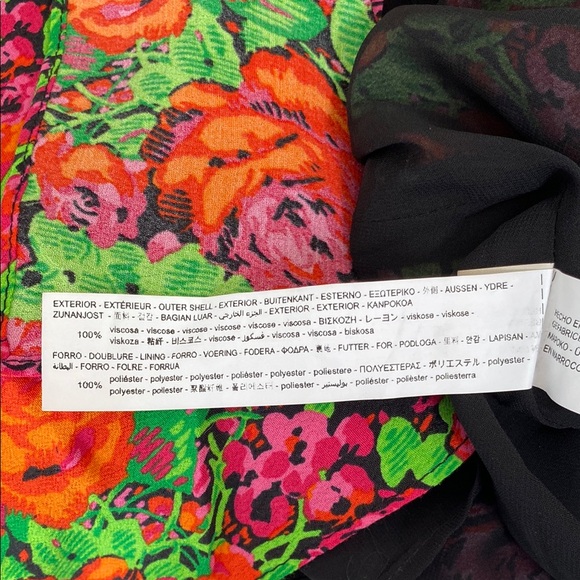 Zara Red and Green Bodycon Cocktail Zipper Side Dress Size M - Picture 6 of 6